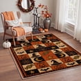 thumbnail image 2 of GENIMO 2'x3' Halloween Doormat, Washable Non Slip Soft Farmhouse Pumpkin Outdoor Door Mat for Front Door Covered Porch Patio Entryway, Burnt Orange, 2 of 6