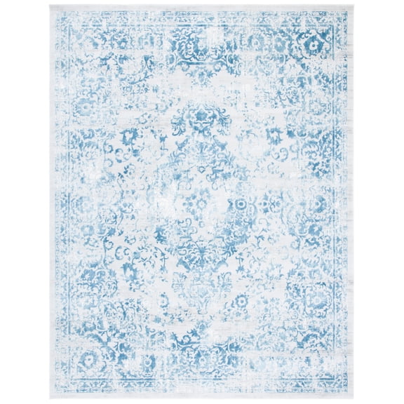 SAFAVIEH Princeton Weldon Medallion Area Rug, Blue/Beige, 8' x 10'