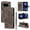 Gray, variant on Decase Wallet Case Compatible with Google Pixel 10 /10 Pro, Embossed Butterfly PU Leather Case Flip Protective Phone Cover with Card Slots and Kickstand,Purple