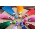 thumbnail image 3 of U8MO 8cm Key Chian Pendant Ice Silk Lobster Clip Tassel Trim Jewelry Making 13 Colors-1# red, 3 of 9