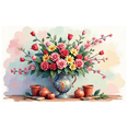thumbnail image 1 of Flower Arrangement Backdrop Banner for Event Decoration Wedding Photography Studio Floral Display Photo Booth Background Scenic Art Show Booth, 1 of 4