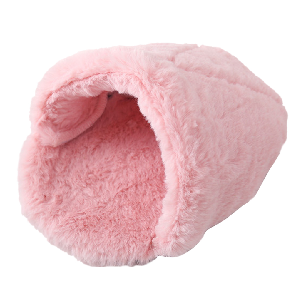 Golden Bear Cave Warm Bed Hamster Cage Nest Hedgehog Hideout for Small