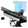 thumbnail image 2 of "Luz Para Bicicleta 4000 Lúmenes Impermeable 6 Led  ", 2 of 5