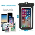 thumbnail image 3 of Waterproof Phone Pouch Cell Phone Dry Bags, Compatible with iPhone 13/12/11 Mini/Xs/Xr Galaxy s10e/s9 up to 6.5"- 2 Pack, 3 of 6