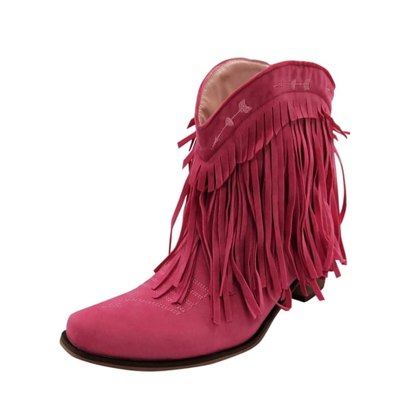 NECHOLOGY Botas Mujer Adulto Femenino Zapatos Botines mujer Botas de mujer Botas de mezclilla Botines para mujer Zapatos individuales (Pink, 8)