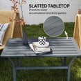 thumbnail image 4 of Outsunny Table Basse d'Extérieur en Métal, Table d'Appoint d'Extérieur, Gris Foncé, 4 of 10