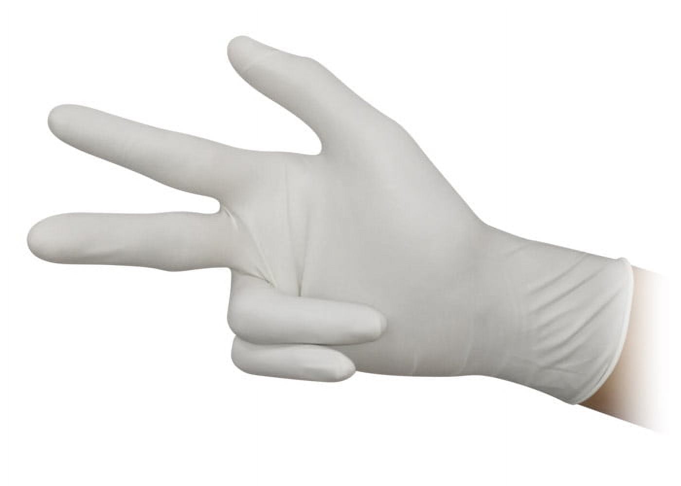 TRICARE Medical Latex Exam Gloves, Large, 200 Count, White, Medium Duty, Powder Free, 5.5 Mil