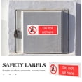 COMPUKAS Warning Sticker Multi-Color PVC Self-Adhesive Outdoor Safety ...