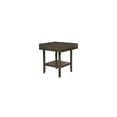 thumbnail image 3 of Benjara Counter Height Table with Open Bottom Shelf and Lazy Susan, Dark Brown-Color:Brown, 3 of 3