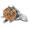 Kalifano Copper Amber 4-in. World In Your Hand Gemstone Globe