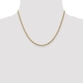 thumbnail image 2 of Diamond2Deal 14K Yellow Gold 2.8mm Semi Solid Rope Chain Necklace for Women 18", 2 of 6