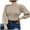 Khaki, variant on VEKDONE Fall Winter Turtleneck Sweaters for Women Lantern Long Sleeve Ribbed Knitted Slim Fit Pullover Sweater Tops