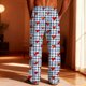 thumbnail image 4 of TaTaai Casual Vintage Men's Plaid Print Loose Pajama Pants, Valentine's Day Leisure Sports Elastic Trousers With Pockets Gift, 4 of 8
