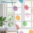 thumbnail image 4 of Yayeee Window Curtains Light Filtering 63"x52" Grommet Panel Pair Home Living Room Decor, Polka Dot, 4 of 7