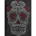 thumbnail image 4 of Tallas grandes Halloween Skull Studded camiseta Rosegal Mangas largas de talla grande, 4 of 5