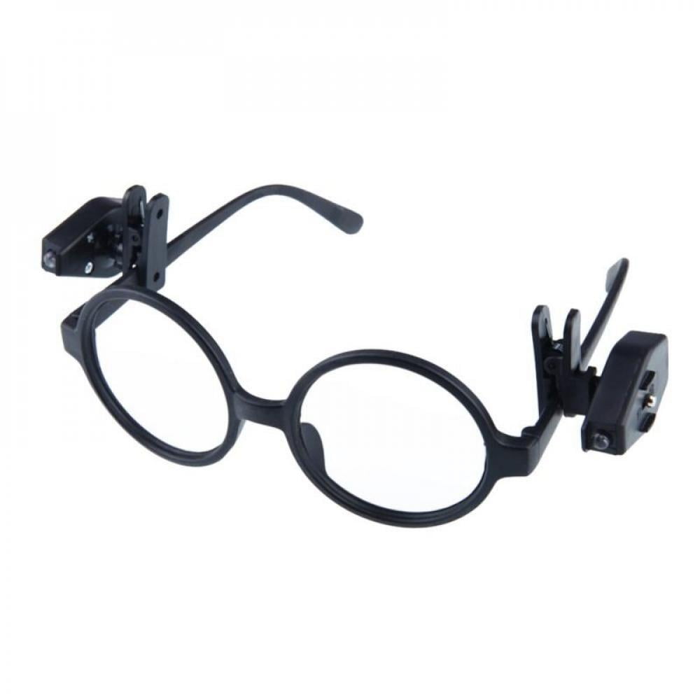 Universal Flexible LED Eyeglass Clip On Safety Glasses lights Reading Deco # 