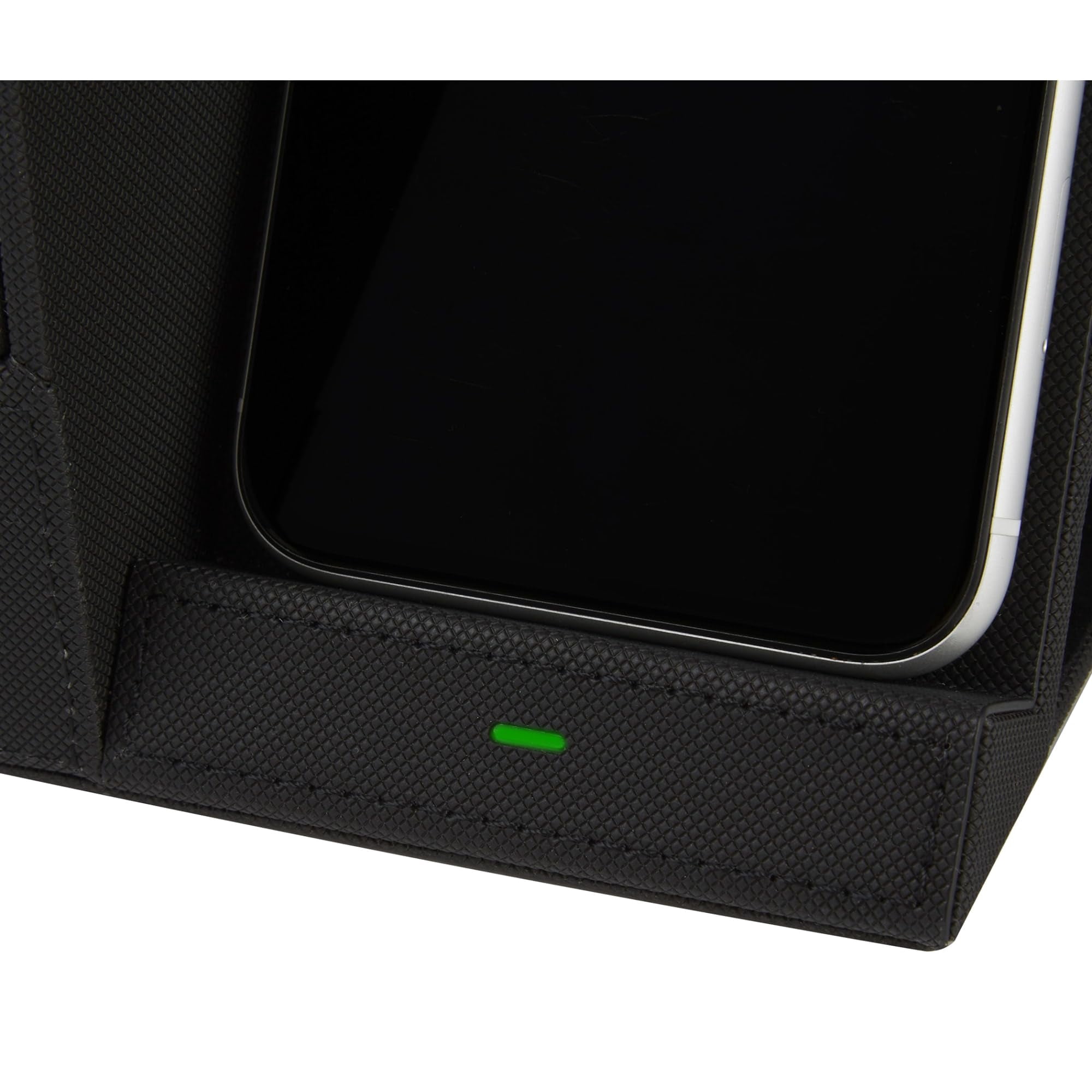 Realspace™ Desk Organizer With Wireless Charger With , Black