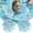 C, variant on Inflatable Swim Arm Bands with Sparkle Sequins, Flower Pattern Floating Water Wings for Swimming Training, Adorable Summer Pool Floaties