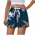 thumbnail image 5 of Pantalones de Cintura Elástica para las Mujeres Color Sólido de Cinco Puntos Pantalones Cortos de Pijama Casual Casa Cintura Elástica, Pantalones Cortos de Cintura Elástica Mujeres, 5 of 5