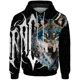 thumbnail image 3 of Sudadera con capucha holgada de otoño para hombre, sudadera con capucha para hombre, ropa Y2K para hombre, jersey con estampado de lobo súper genial, ropa de calle Harajuku, 3 of 4