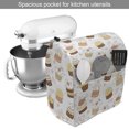thumbnail image 2 of Cream and White Stand Mixer Cover, Cupcakes Various Toppings Whipped Cream Sugarpaste Fondant, Kitchen Appliance Organizer Bag Cover with Pockets, 5 Quarts, White Cream, by Ambesonne, 2 of 4