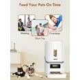 thumbnail image 6 of NPET Automatic Cat Feeder, 6L Dog Food Dispenser with Desiccant Bag for Pet Dry Food, 1-4 Meal Per Day Automatic Dog Feeder for Cats & Dogs (White), 6 of 13