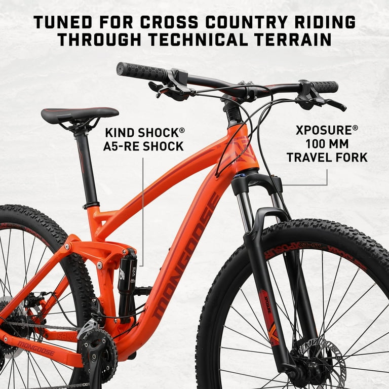 Mongoose Salvo 29 Trail Adult Unisex 29-in. Full Suspension Mongoose Salvo 29 Trail Adult Unisex 29-in. Full Suspension
