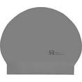 thumbnail image 2 of Swim Research Durable Solid Latex Swim Cap (Silver), 2 of 4