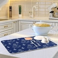 thumbnail image 6 of FREEAMG Dish Drying Mat Navy Blue Anchors Microfiber Kitchen Dish Mat Super Absorbent Dish Drainer Mat Fast Drying Heat-resistant Drying Mat for Kitchen Counter, 16"x18", 6 of 7