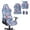 Cherry Blossoms, variant on KUIFORTI Cow Print Gaming Chair Covers Polyester Easy Installation Gaming Chair Seat Cover with 2Pcs Armrest Slipcover Anti Scratch Pet Resistant Guard for Home, Office Decorations