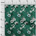 thumbnail image 2 of oneOone Viscose Jersey Green Fabric Floral Sewing Craft Projects Fabric Prints By Yard 60 Inch Wide-2F, 2 of 7