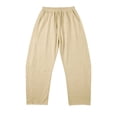 thumbnail image 6 of Abomasnow Women's Plus Size Palazzo Pants Elastic High Waist Drawstring Wide Leg Pants Casual Lightweight Beach Vacation Trousers with Pockets, 6 of 6