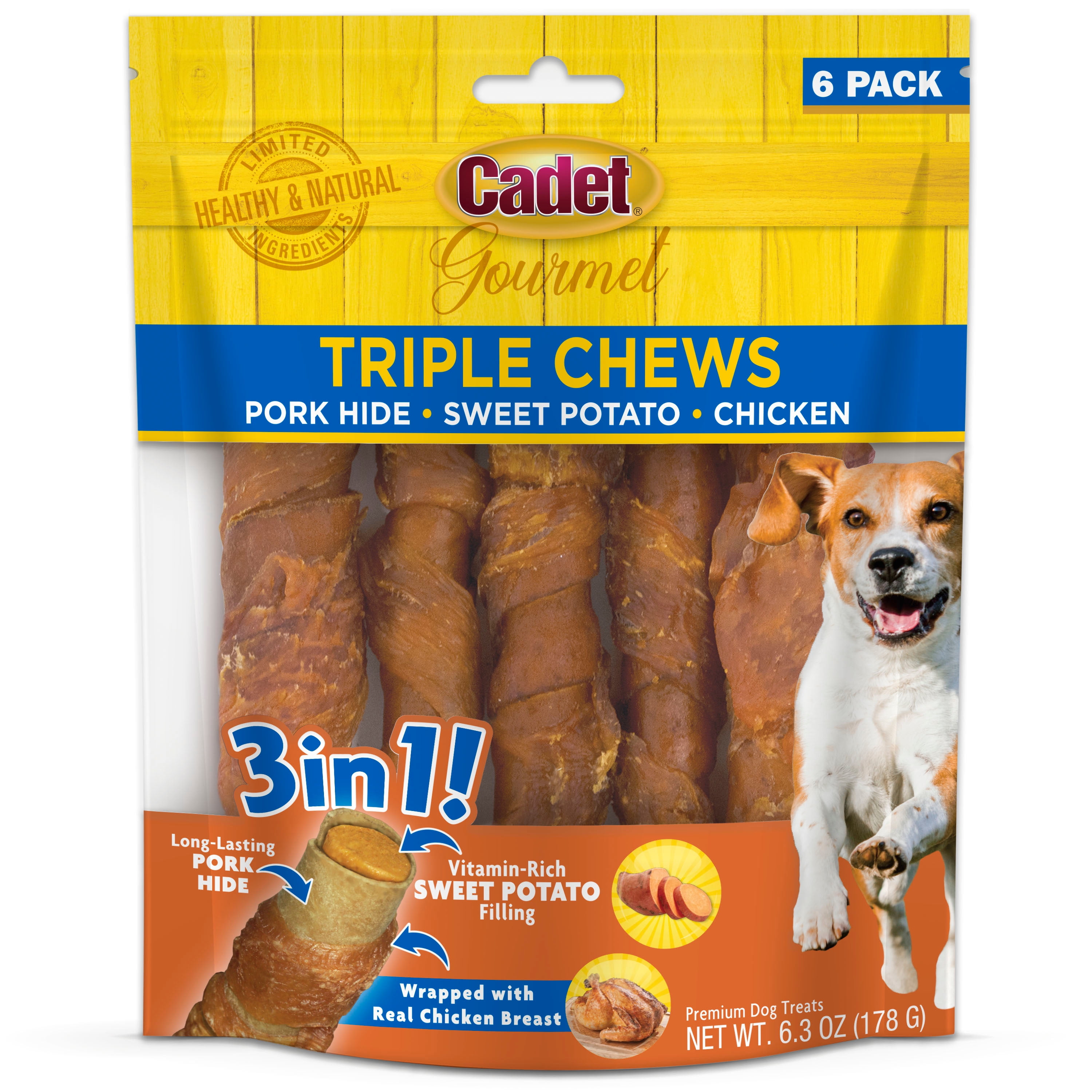 Rawhide-Free Chews for Dogs DreamBone Grill Masters T-Bones Made with Real Beef Delicious BBQ Flavor 