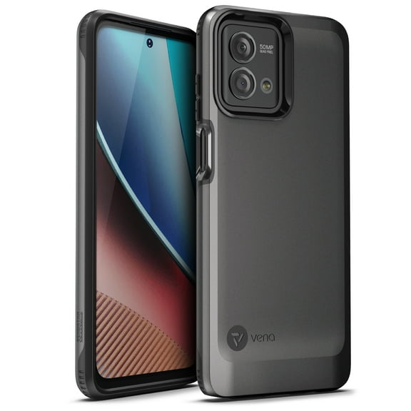 VENA Outcross for Motorola Moto G Stylus 5G (2023) Case, Military Grade Drop Protection, Dual Layer Shockproof Protective Phone Case - Graphite Gray / Black
