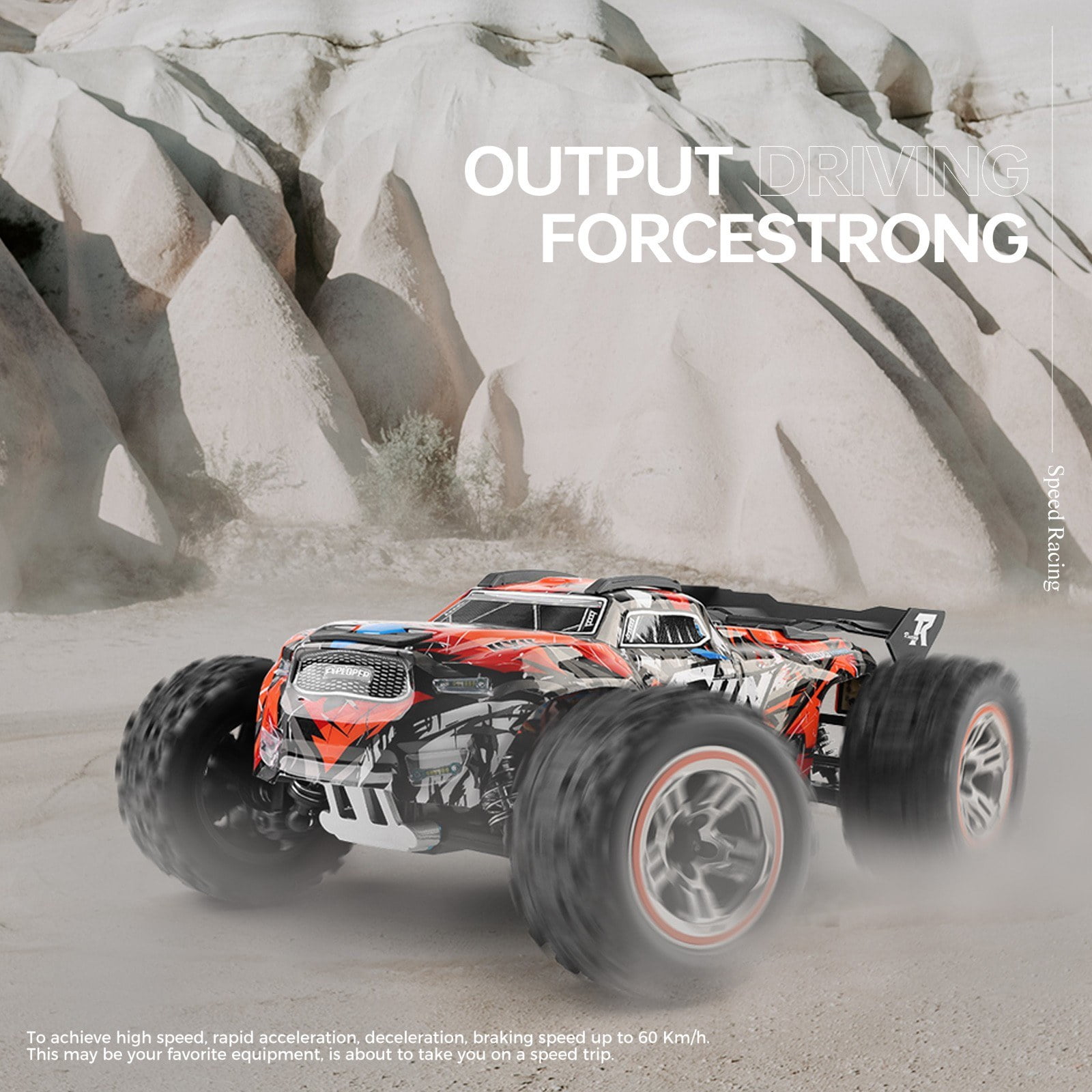 Wltoys 184008 2.4GHz 1/18 Remote Control Off Road Car 60KM/H Brushless Motor