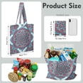 thumbnail image 2 of Vintage Ornamental Geometric Mandala Reusable Fabric Tote - Spacious Washable Grocery Bag, 2 of 6