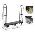 thumbnail image 2 of Heavy Duty U-Boat Cart, 15.7 x60.5 Inch 2000lbs Capacity U-Boat Platform Truck Dolly U-Boat Truck Steel with Removable Handles Utility Cart for Storage Rooms, Transportation Facilities, 2 of 15