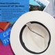 thumbnail image 4 of Women Straw Panama Hat Travel Fedora Beach Sun Hat Summer Wide Brim Straw Roll up Hat UPF 50+, 4 of 5