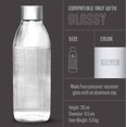 thumbnail image 4 of Mysoda Glass Carbonating Bottle 1L Silver - Compatible Only With Mysoda Glassy Sparkling Water Maker - Quick-Lock Reusable Bottle - Lid and Base Made of Aluminium - BPA Free, 4 of 5
