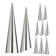 thumbnail image 5 of Masteelf Stainless Steel Conical Cream Horn Molds for Baking Pastry Tools NonStick Easy to Clean Silver, 5 of 7