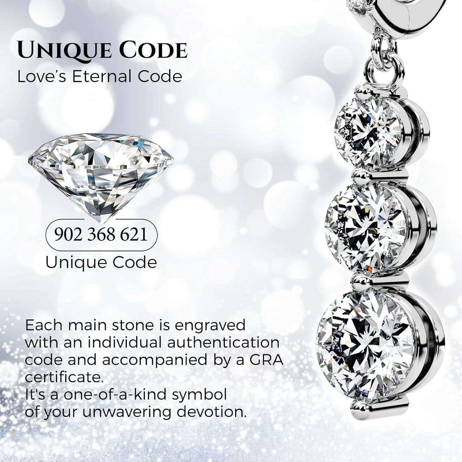 Moissanite Three-stone Diamond Drop Earrings for Women S925 Rodium Vermeil Sterling Silver Trilogy Dangle for Wife Girlfriend Mom Gifts for Her Daughter on Birthday Wedding Anniversary Radiant