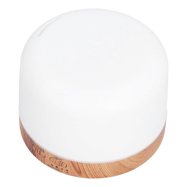 Humidificador De Aire, Difusor De Aceite Esencial De Grano De Madera Silencioso 35 DB Automático Con Luz Ambiental Que Cambia De Color Para Dormitorio Para El Hogar