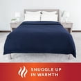 Sunbeam Heated Electric Blanket, Bedding, Full, Fleece, Poseidon Blue