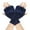 Navy, variant on Clothing 2025 Yajing Womens Mittens One Size Blue Short Bow Gloves Autumn and Winter Women's Cute Wrist Knitted Wool Warm Fingerless Gloves