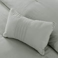thumbnail image 5 of Modern Threads - Comforter Set - Down Alternative Brushed Microfiber - Elegant All Season Bedspread Set - Includes Comforter, Shams, & Decorative Pillow - Luxurious Bedding - King, Spa, 5 of 5