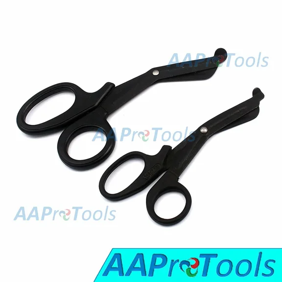 Full Tactical Black Utility Bandage Scissors 7.5" & 5.5" Emt Instruments
