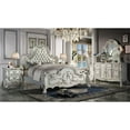 thumbnail image 2 of ACME Dresden California King Bed, Synthetic Leather & Bone White Finish, 2 of 5