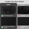 thumbnail image 6 of Loritta 3 Pcs Beanie Hat Long Scarf No-Slip Touch Screen Gloves for Men Women , Gary, 6 of 8