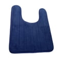 thumbnail image 2 of Oiur U-Shaped Floor Mat Wear Resistant Non-Slip Super Water Absorption Easy to Clean Fast Dry Bathroom Toilet Mat,Navy Blue, 2 of 8