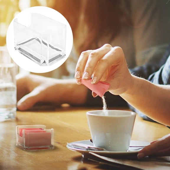 Mdesiwst BPA-Free Plastic Sugar Packet Holder and Organizer, Containers for Sugar, Salt, Pepper, Sweeteners, Tea Bags
